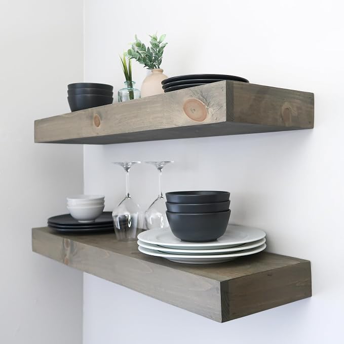 Urbandi Modern Floating Shelves 3 Inches Thick - Image 2