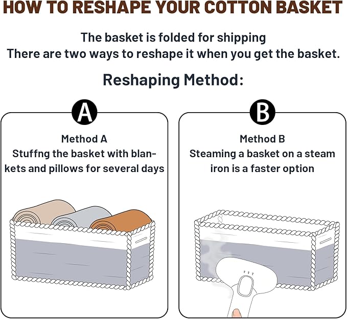 Large Shallow Organizing Baskets 15x11x5.1 Inches - Image 7