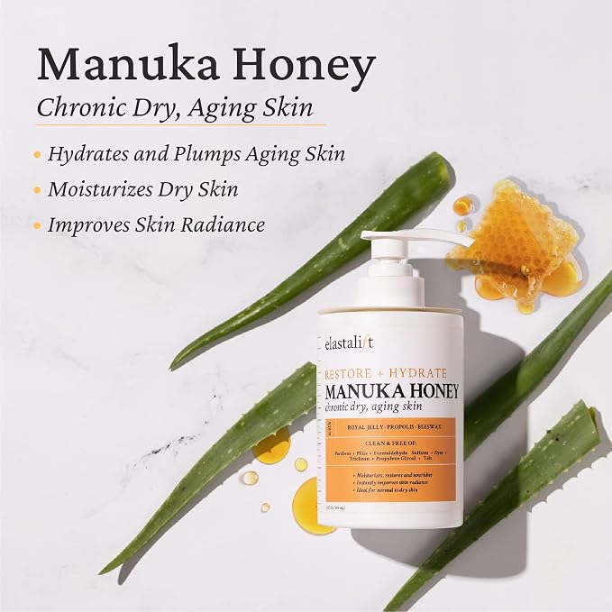 Elastalift Manuka Honey Cream Face Moisturizer & Body Butter Lotion - Image 3