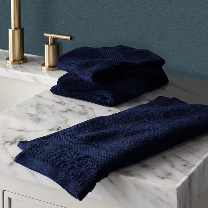 Delara 100% Organic Cotton Towels 650 GSM Plush Feather Touch Quick Dry Wash - Image 2