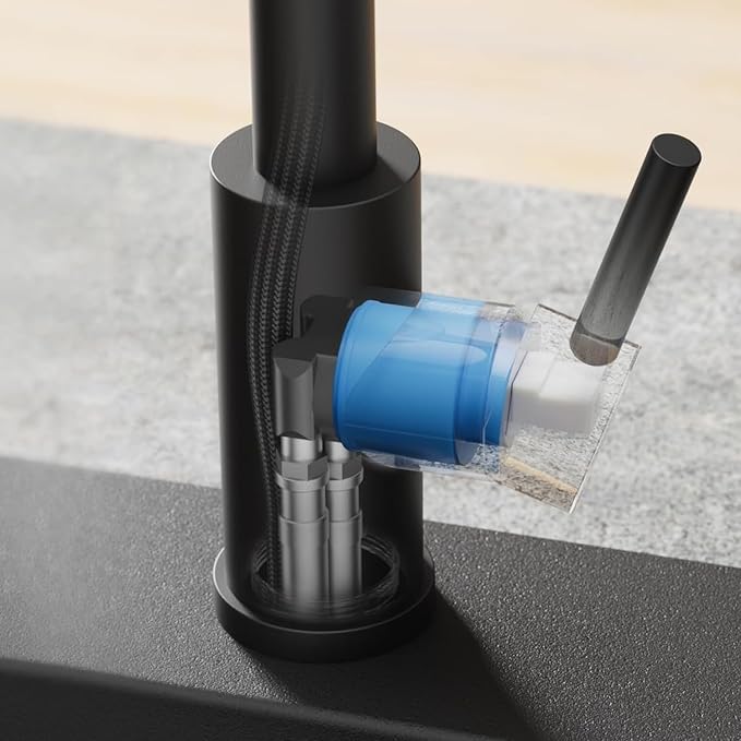 Touch-Less Kitchen Faucet, 3 Modes Pull Down Sprayer, LED Temperature Control - Image 9
