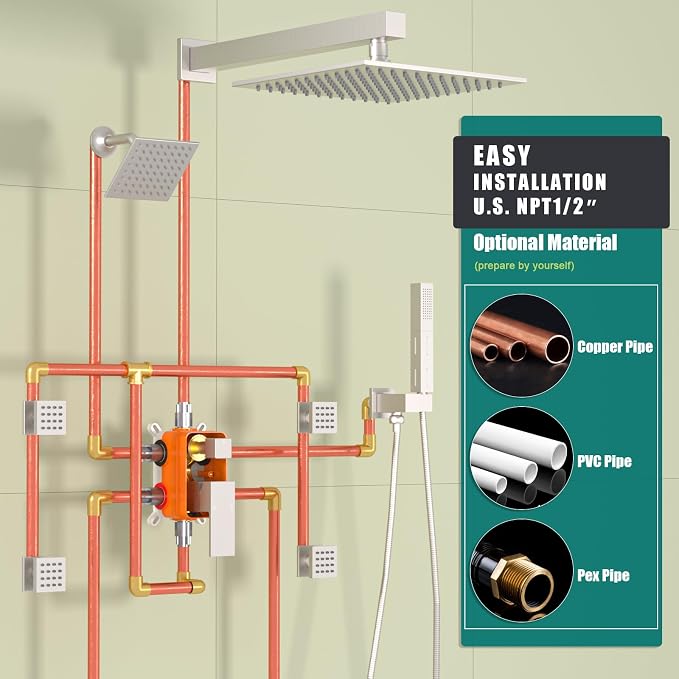 Enga Dual Shower Head Shower System - Image 8