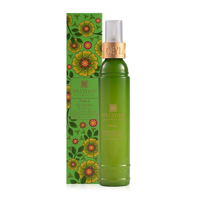 SPA CEYLON Peace Relaxing Body and Pillow Mist, Herbal Skin Care Spray by SPACEYLON