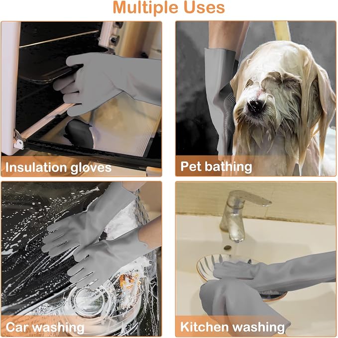 Pet Grooming Gloves, Dog Bathing Gloves - Image 5