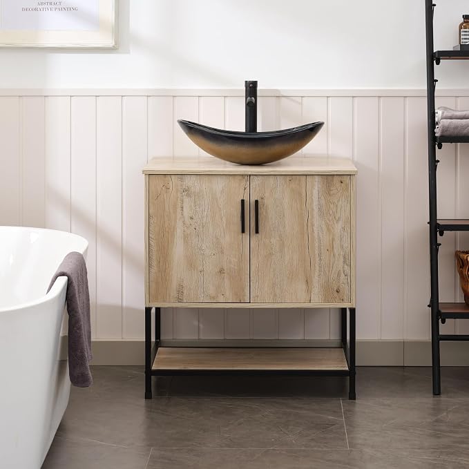 UEV Rustic Oak 30" Bathroom Vanity by YourHomeExcellentVendor
