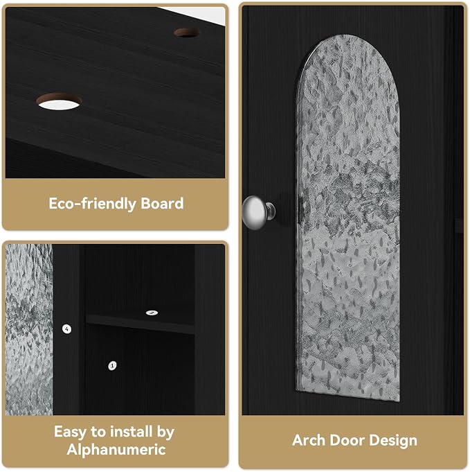 30-Inch Black Bathroom Vanity - Image 3