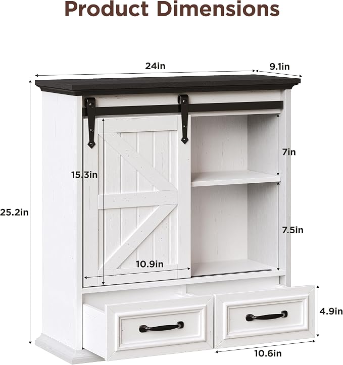 Bathroom Wall Storage Cabinet - Image 2