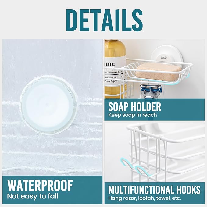 TAILI Shower Caddy Suction Cup - Image 5