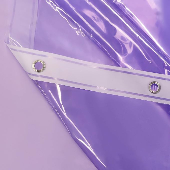 Barossa Design Clear Lavender Shower Curtain Liner - Image 5