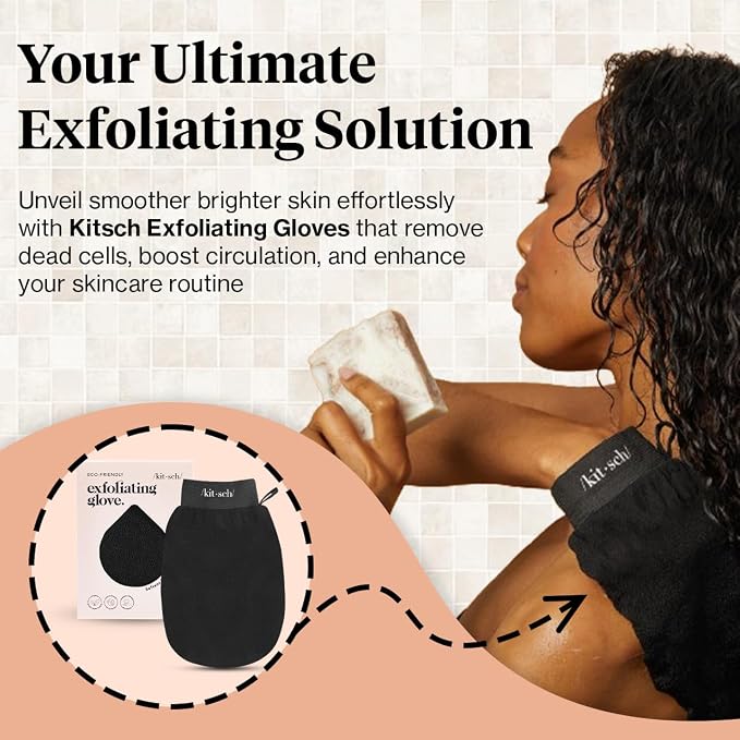 Kitsch Exfoliating Glove – Korean Exfoliating Mitt & Deep Exfoliating Body - Image 6