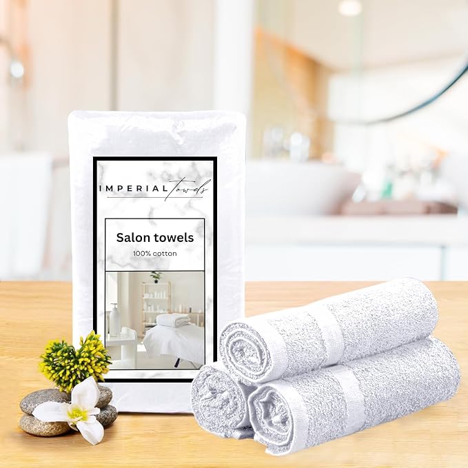 50 PK Saloon Towel White - Image 4