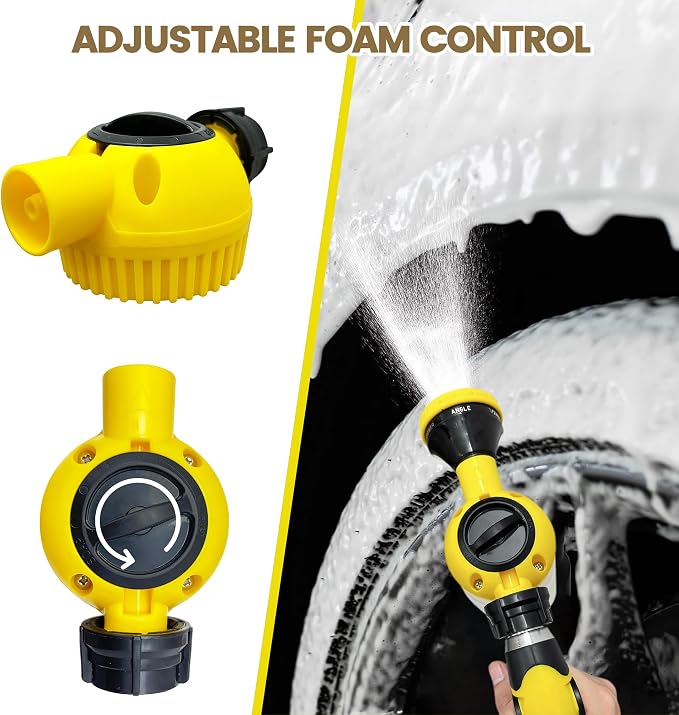 Giant Pet Washing Hose Attachment, 6-in-1 Soap Sprayer Moden Garden Hose Nozzle - Image 5