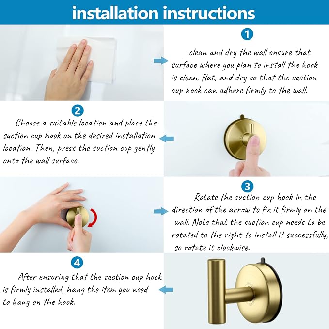DGYB Large Suction Hooks for Bathrooms - Image 5