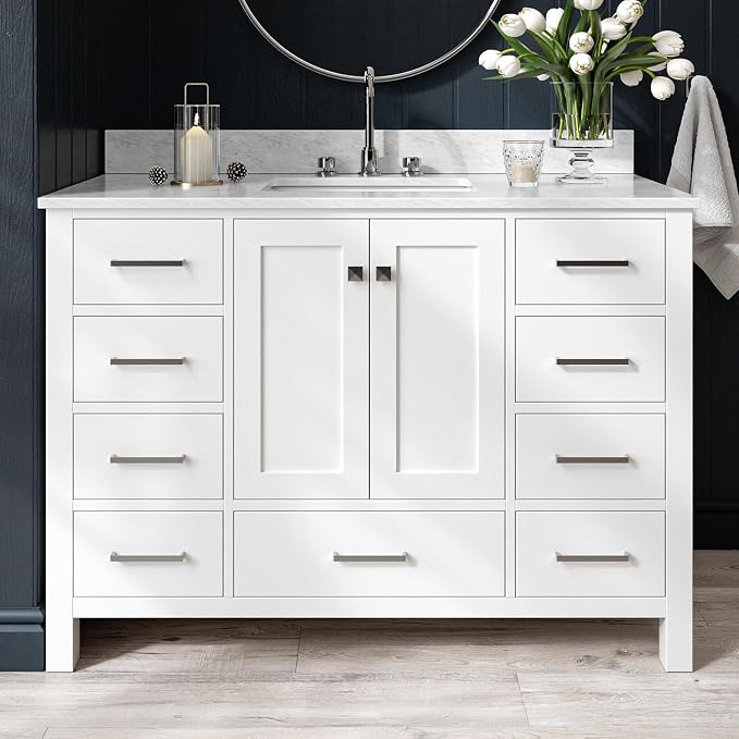 ARIEL 49" White Bathroom Vanity by Ariel