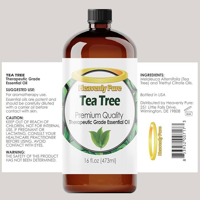 Tea Tree Essential Oil 16 oz – Pure Therapeutic Grade - Image 2