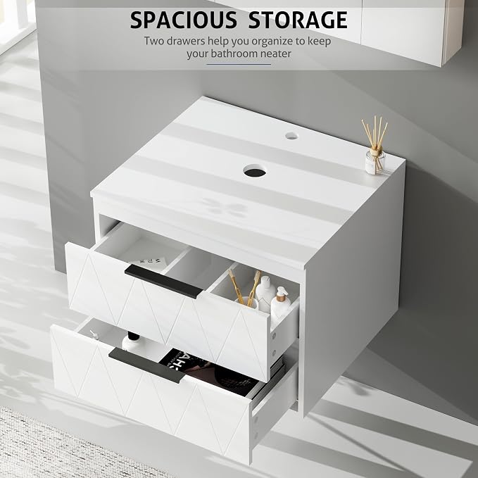 eclife 24" Floating Bathroom Vanities - Image 5
