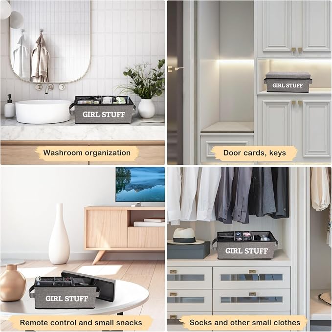Tampon Holder for Bathroom, Bathroom Storage Containers - Image 5