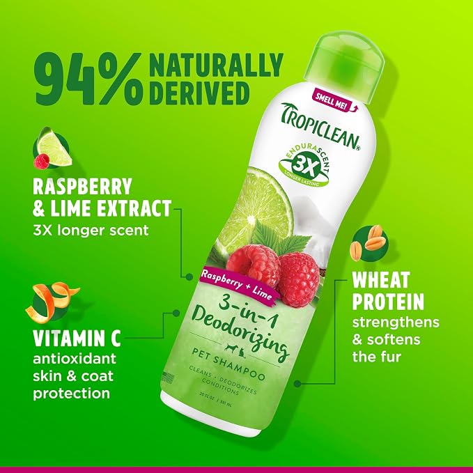 TropiClean Deodorizing Dog Shampoo, Powerful Odor Control, Long-Lasting - Image 7