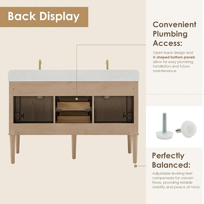 ALTAIR 54 Inch Bathroom Vanity - Image 9