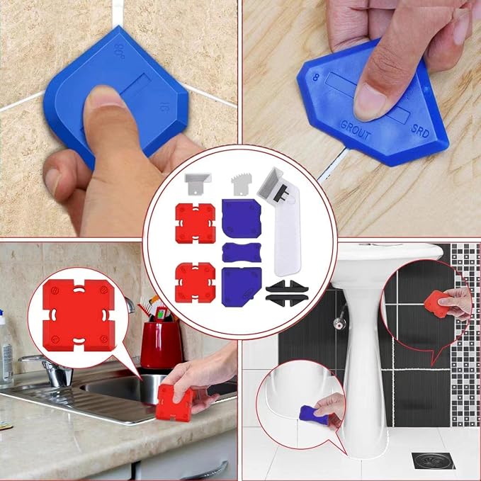 12Pcs Caulking Tool Kit, Professional Silicone Profiling Kit - Image 5