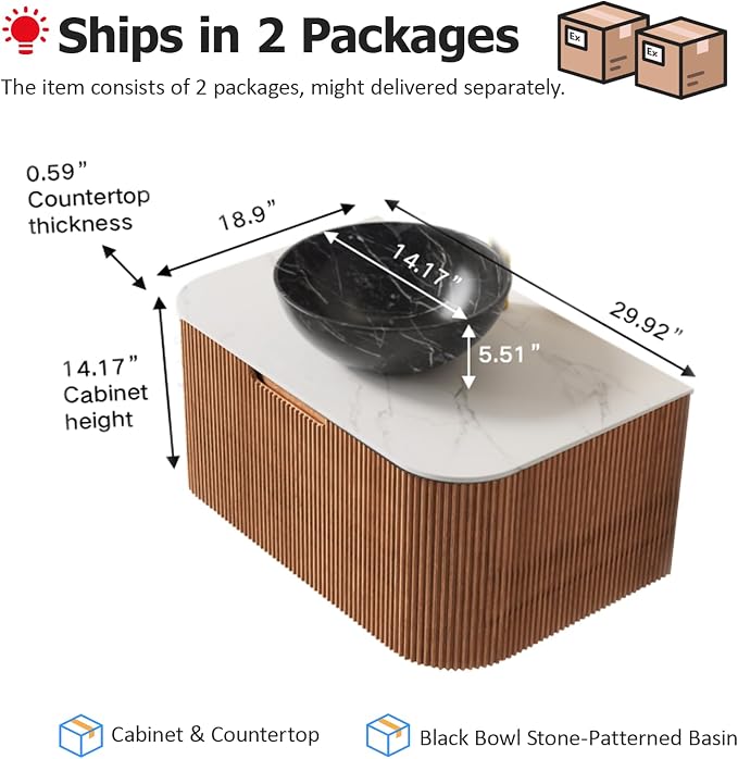 30" Floating Bathroom Vanity - Image 2