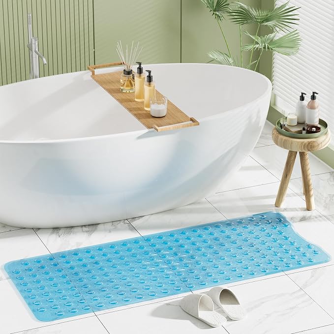 AmazerBath Shower Mat Non Slip 40 x 16 Inches, Bathtub Mat Shower Stall Mats - Image 5