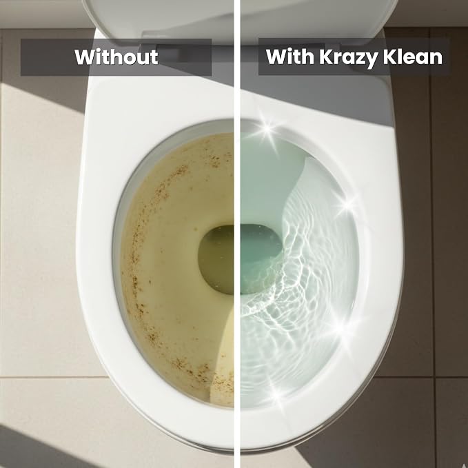 Krazy Klean Pro Toilet Cleaner, Household Cleaning Solution, Natural Long - Image 4