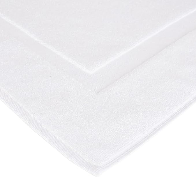 Amazon Basics Non-Slip Cotton Bath Mat, 100% Cotton Absorbent, Machine Washable - Image 6