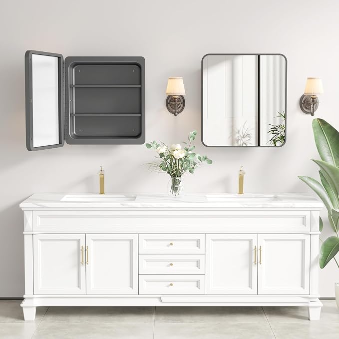 Rresyet 18 x 20 Bathroom Mirror Cabinet - Image 8
