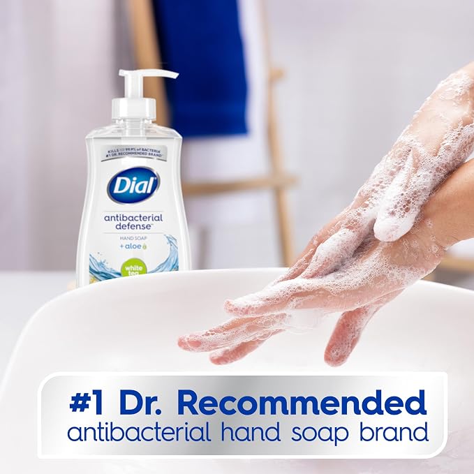 Dial Antibacterial Defense Liquid Hand Soap + Aloe, 11 Fl Oz, - Image 3
