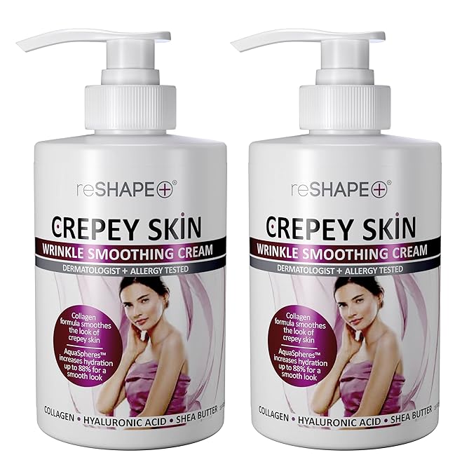 Reshape+ Crepey Skin Treatment Cream Wrinkle Smoothing Lotion Anti Aging Skin by reSHAPE