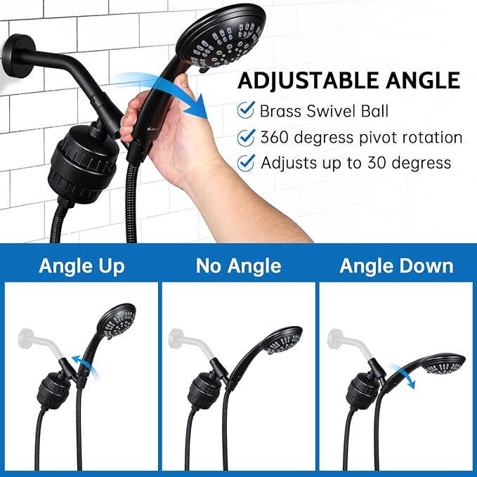 G-Promise Luxury Filtered Handheld Shower Head, 6 setting - Image 5