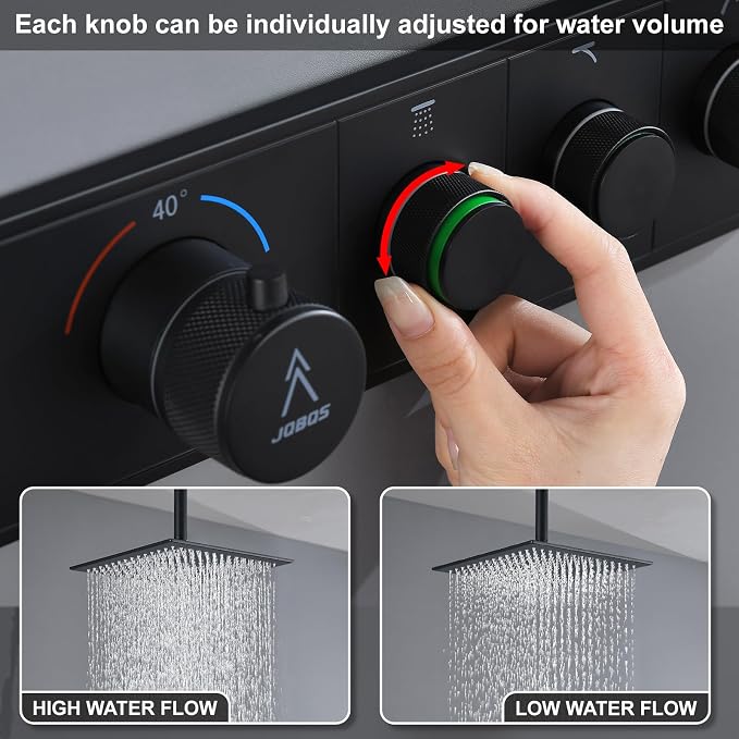 Shower System Brass Thermostatic Shower Faucet Set - Image 4