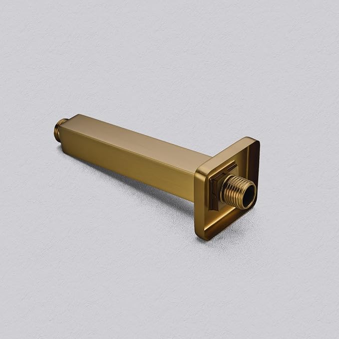 4 Inch Shower Arm with Flange, Ceiling Mounted Square Shower Head Extension Arm - Image 5