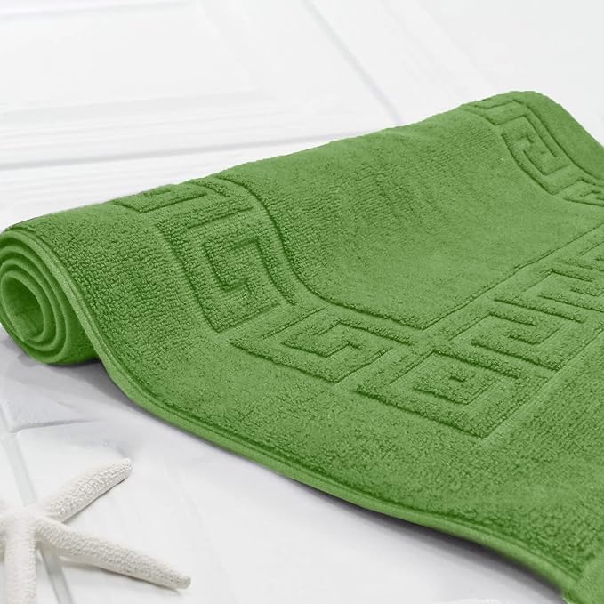 DAN RIVER Greek Cotton Bath Mats Set of 2 – Not a Bathroom Rug, Ultra Soft - Image 6