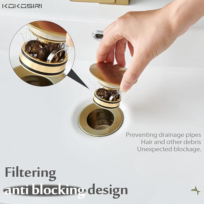 KOKOSIRI Bathroom Sink Drain - Image 5