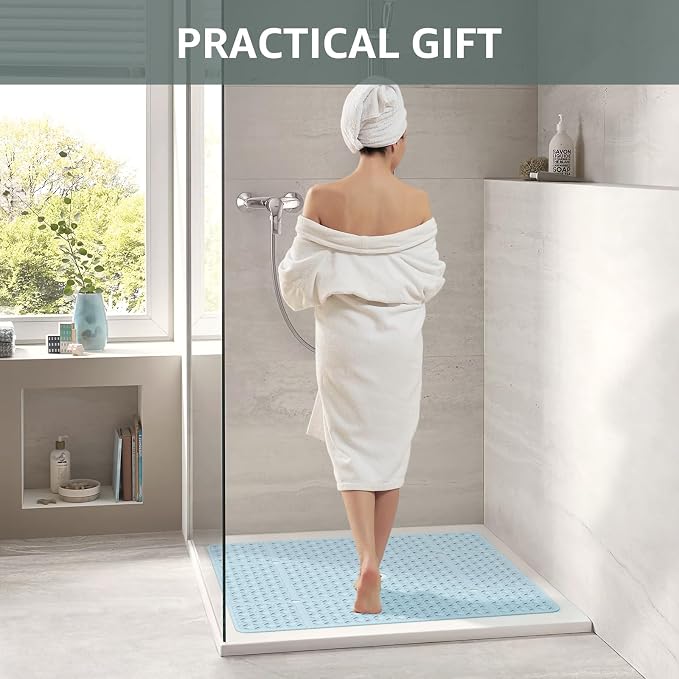 OTHWAY Square Shower Mat, TPE Anti Slip Shower mat - Image 6