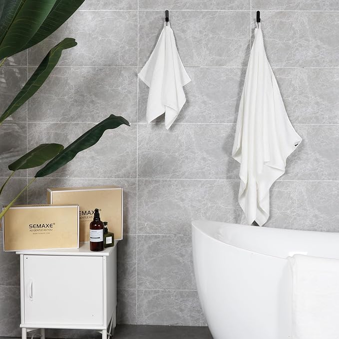 SEMAXE 12-Piece Family Bathroom Towel Set - Image 8