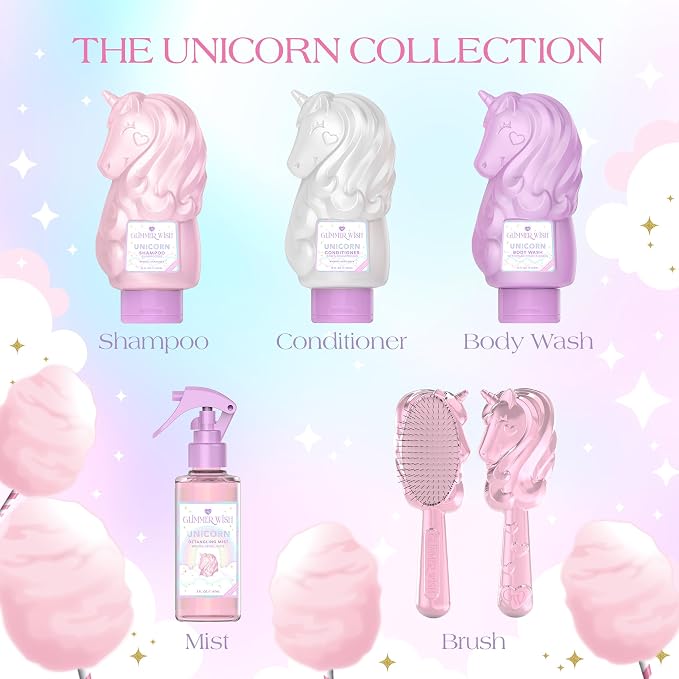 Glimmer Wish Unicorn Kids Body Wash, Gentle Cleanser and Moisturizing Sulfate - Image 7