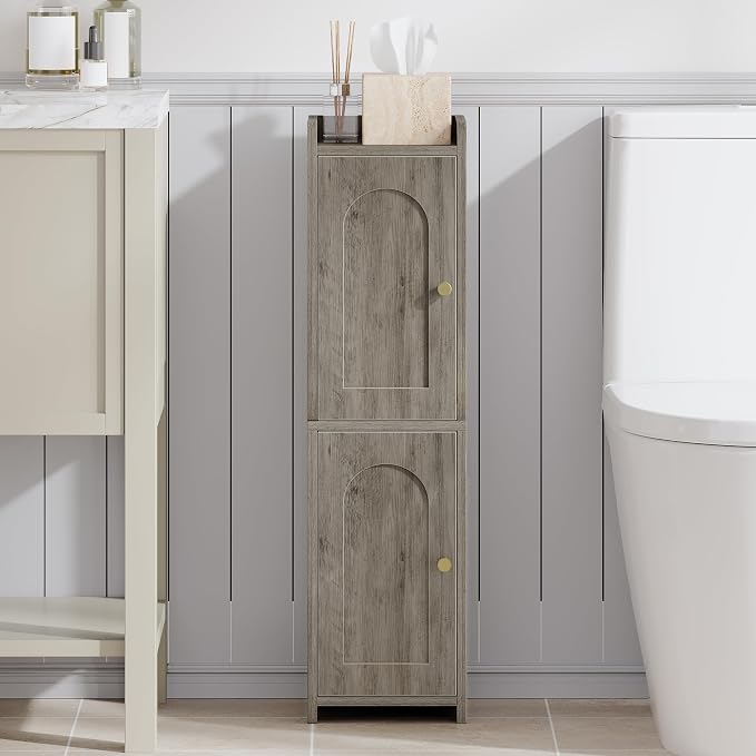Bathroom Storage Cabinet, Corner Floor Cabinet by Hzuaneri