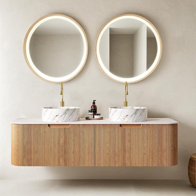 60 inch Bathroom Vanity with Double Sink, Floating Bathroom Vanities with by Unknown