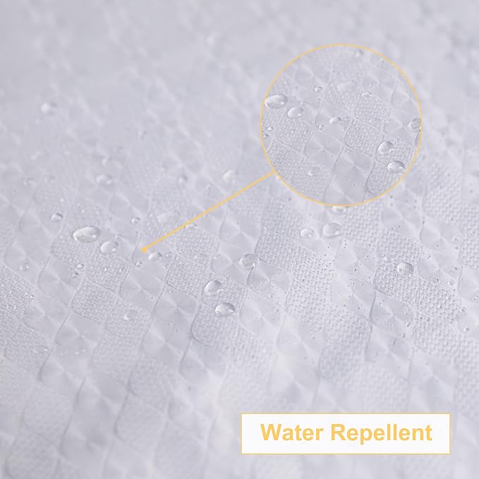 NTBAY EVA Semi-Transparent Clear Shower Curtain - Image 5