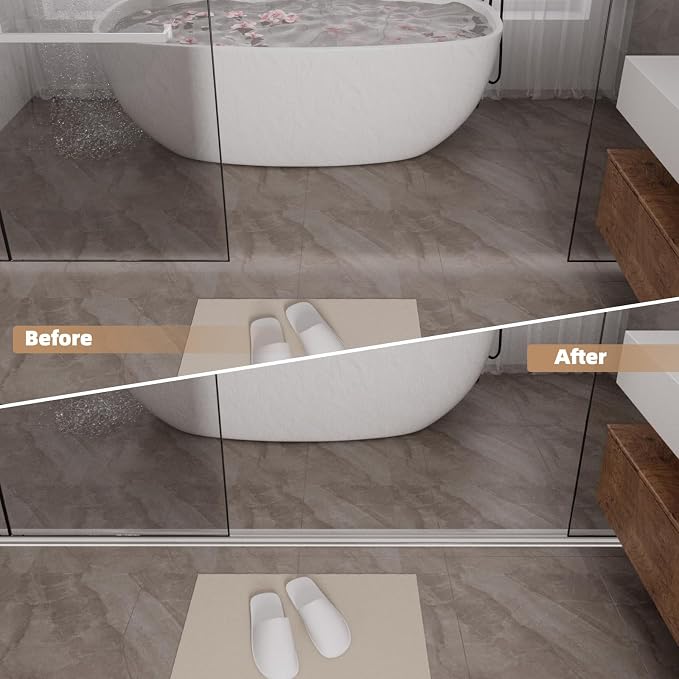 39” Transparent Shower Threshold Water Dam Stopper - Image 7