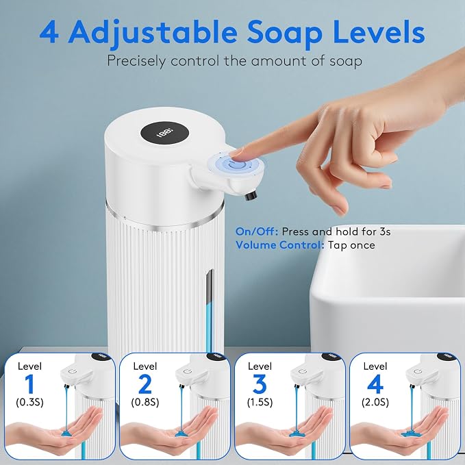 2025 Upgrade Automatic Soap Dispenser Touchless, 14.2oz/420ml Dish Hand Soap - Image 4