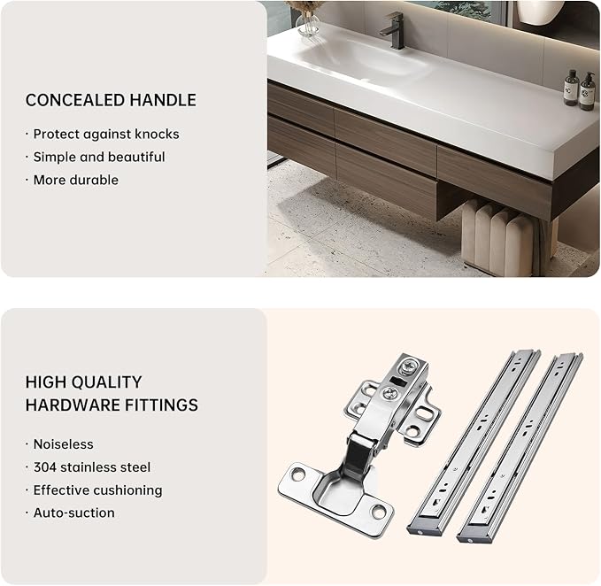 Bathroom Vanities Set, Floating Bathroom Vanity - Image 7