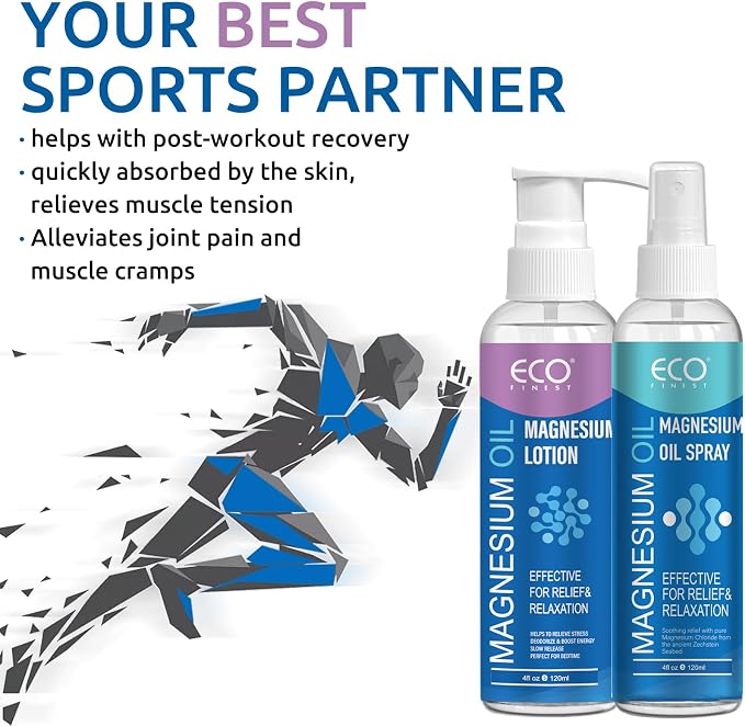 Pure Magnesium Oil Spray & Lotion Duo, Topical Magnesium Oil Lotion - Image 3