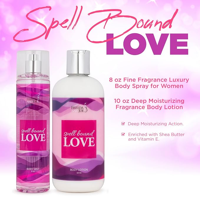 Home Spa Gift 10oz Deep Moisturizing Fragrance Body Lotion & 8 oz. Fine - Image 2