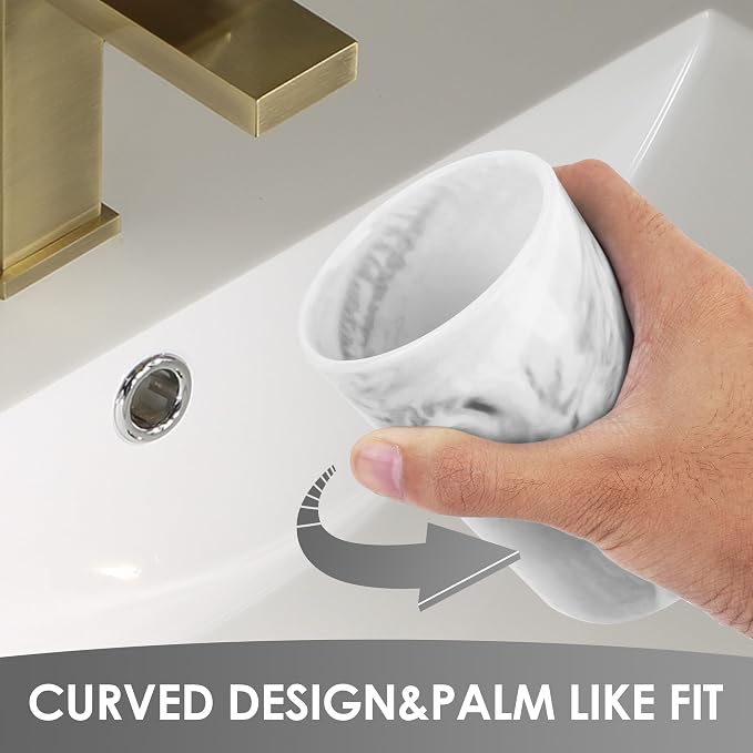 Ceramic Toothbrush Holder & Toothbrush Cup - Image 3