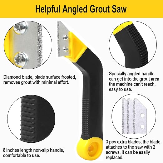 25pcs Grout Removal Tool, Caulking Removal Tools Tile Grout Saw and Grout Hand - Image 3
