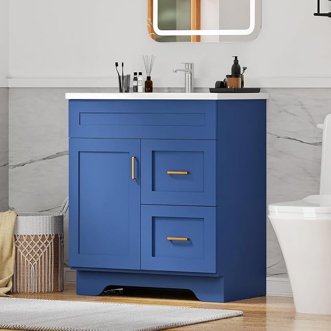 30-Inch Premium Wooden Bathroom Vanity - Image 6